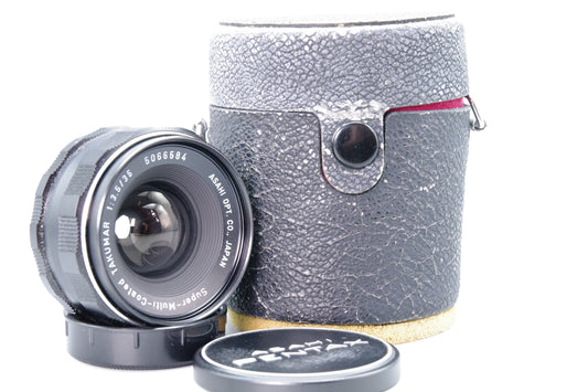 Asahi SMC Takumar 35mm f/3.5 M42 Lens – Super‑Multi‑Coated – Caps – VGC