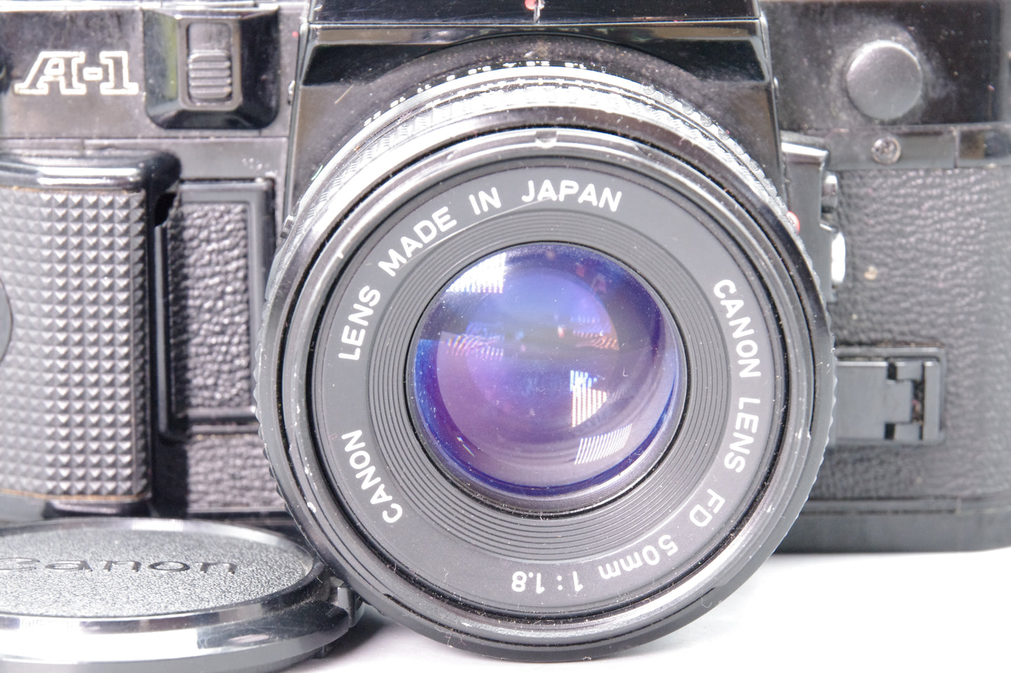 Canon A-1 35mm SLR Camera with FD 50mm f/1.8 Lens - Tested & Working