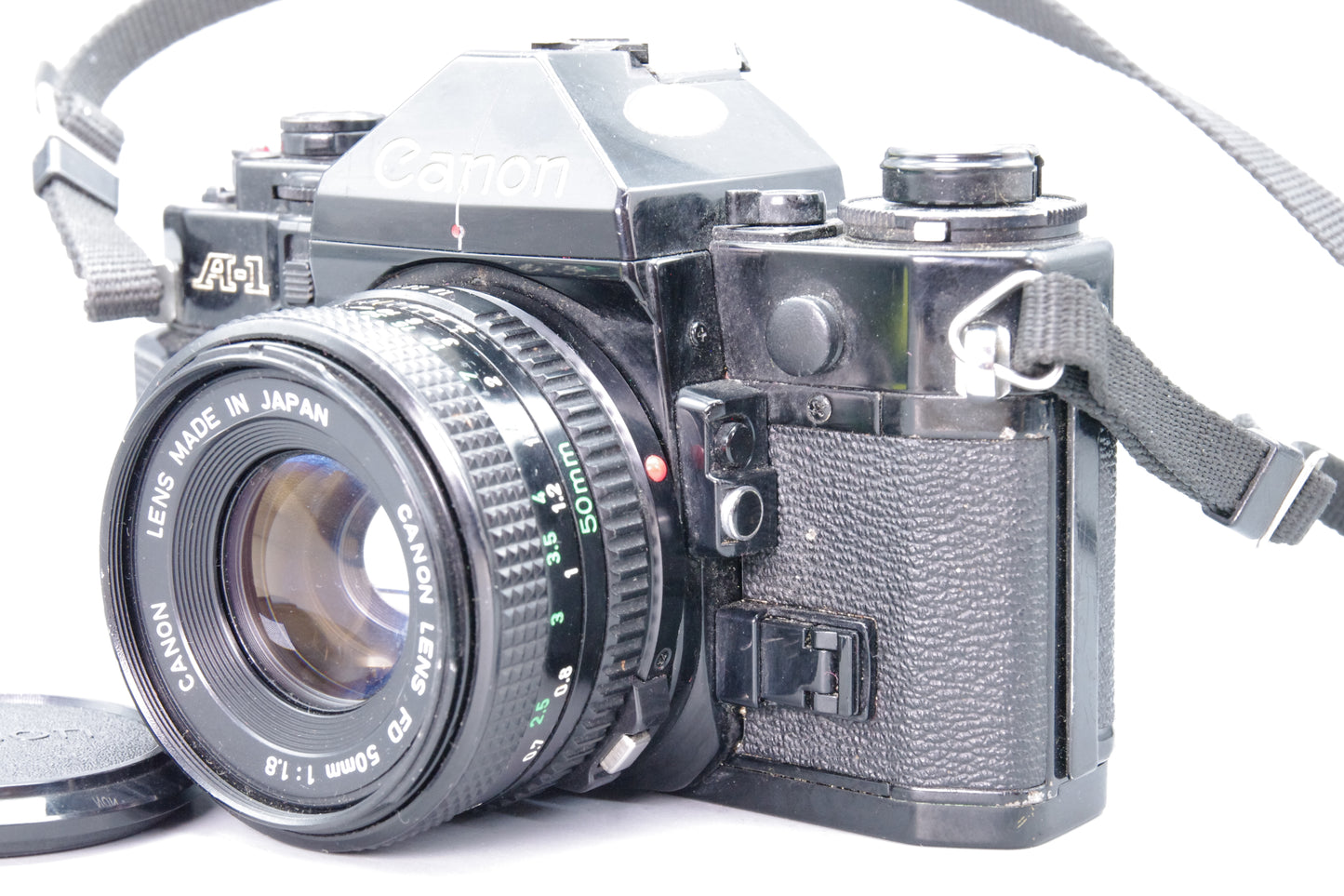 Canon A-1 35mm SLR Camera with FD 50mm f/1.8 Lens - Tested & Working