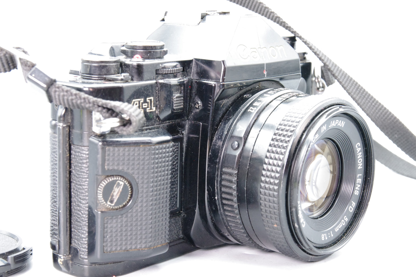Canon A-1 35mm SLR Camera with FD 50mm f/1.8 Lens - Tested & Working