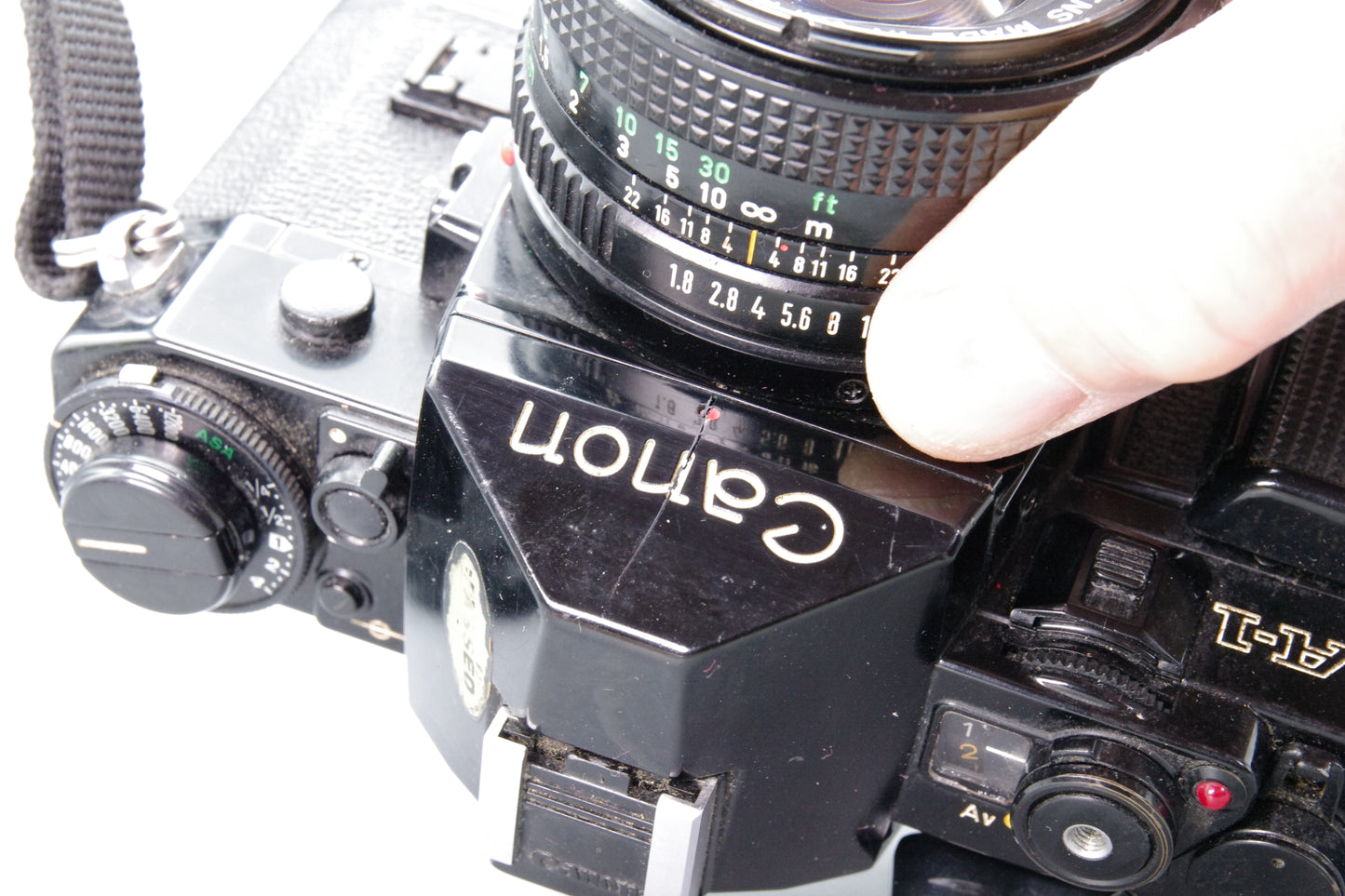 Canon A-1 35mm SLR Camera with FD 50mm f/1.8 Lens - Tested & Working