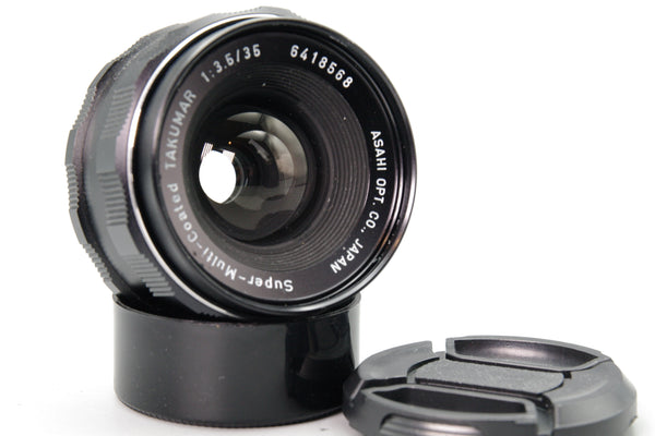 Asahi SMC Takumar 35mm f/3.5 M42 Lens – Super‑Multi‑Coated – Caps – VGC