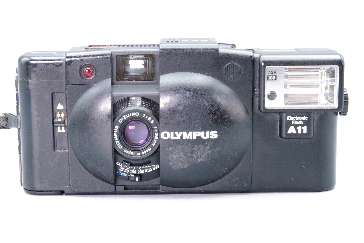 Olympus XA2 35mm Compact Film Camera with A11 Flash - Tested & Working