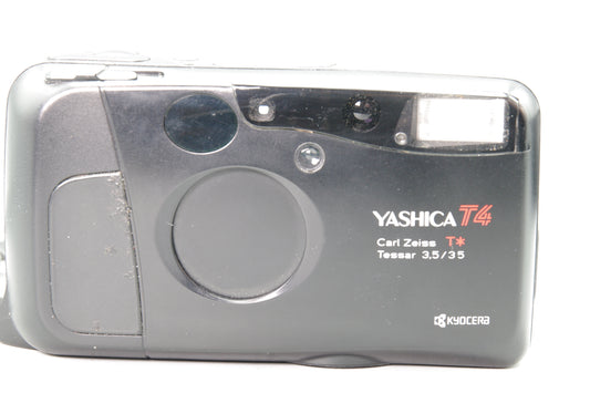 Yashica T4 Compact 35mm Camera - Film tested - Issue noted