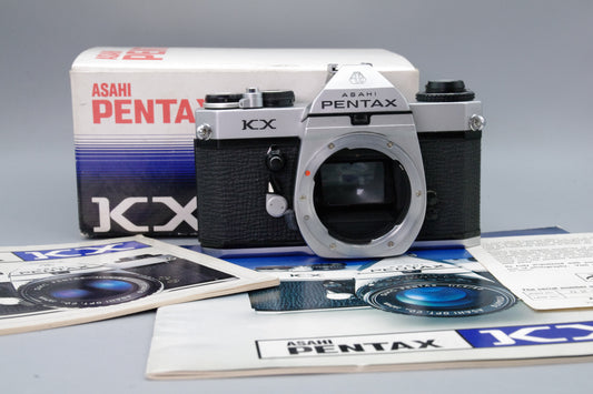 Pentax KX 35mm SLR Camera – Original Box & Paperwork – Excellent Condition