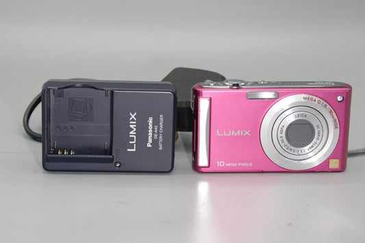 Pink Panasonic Lumix DMC-FS5 10.1MP Digital Compact Excellent