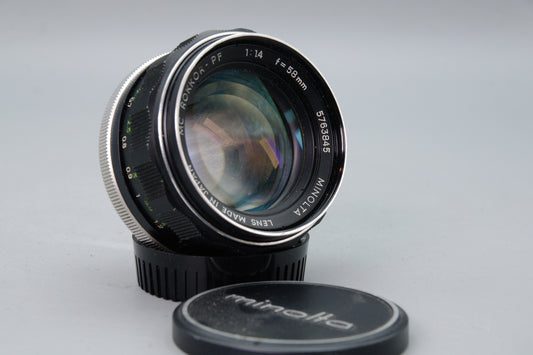 Minolta MC Rokkor-PF 58mm F1.4 Lens – MD Mount – Excellent