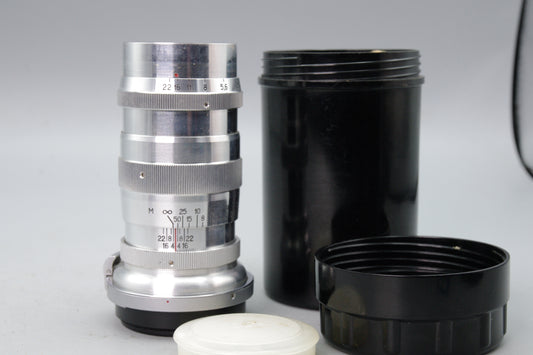 Jupiter‑11 135mm f/4 Lens – Contax/Kiev Mount – Soviet Telephoto – Excellent