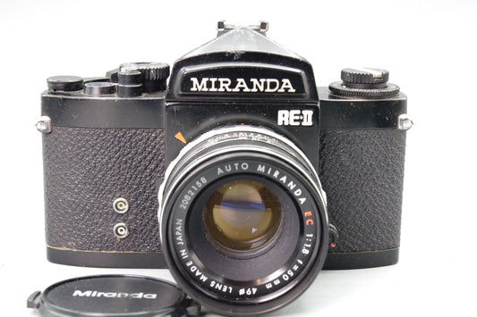 Miranda RE‑II 35mm SLR + 50mm F/1.8 Lens – Good Working Condition