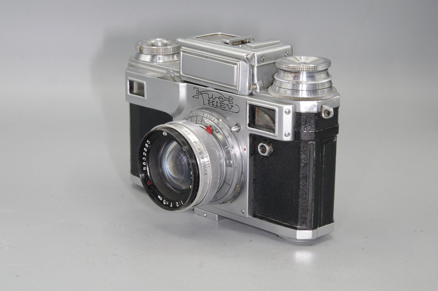 Soviet Kiev 3 35mm Contax Style Rangefinder with Jupiter 8 50mm Lens