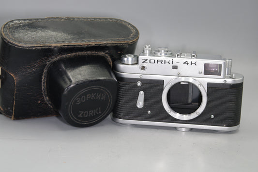 KMZ Zorki-4K 35mm Rangefinder Camera and Case