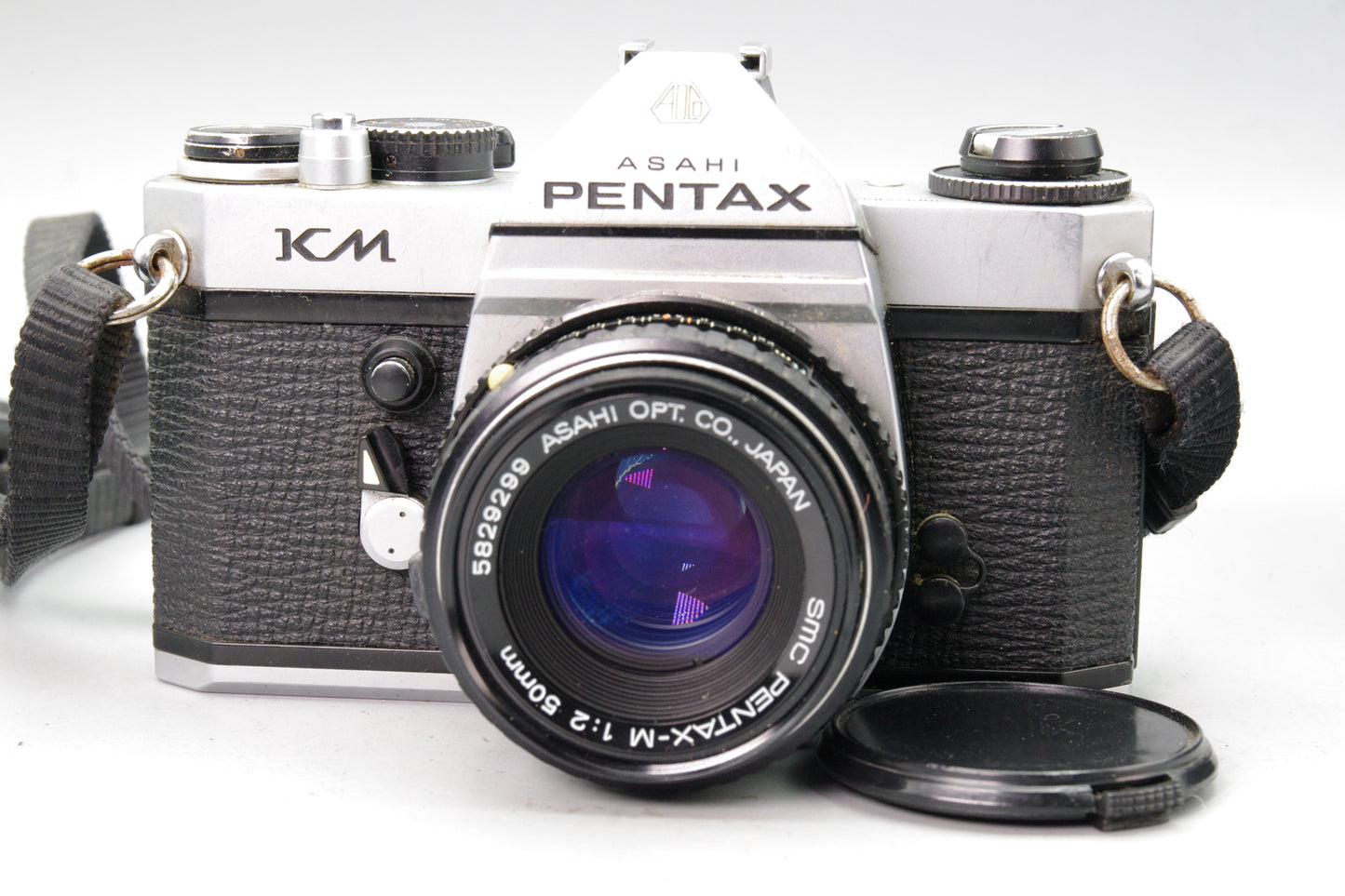 Pentax KM 35mm SLR + 50mm f/2 Lens – Meter Not Working – Fully Mechanical