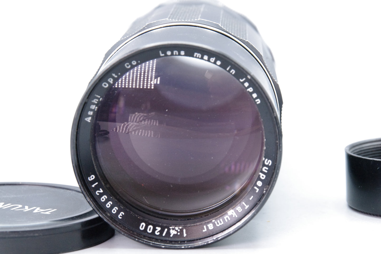 Asahi Super‑Takumar 200mm f/4 Lens – M42 Mount – Case & Hood – Very Good