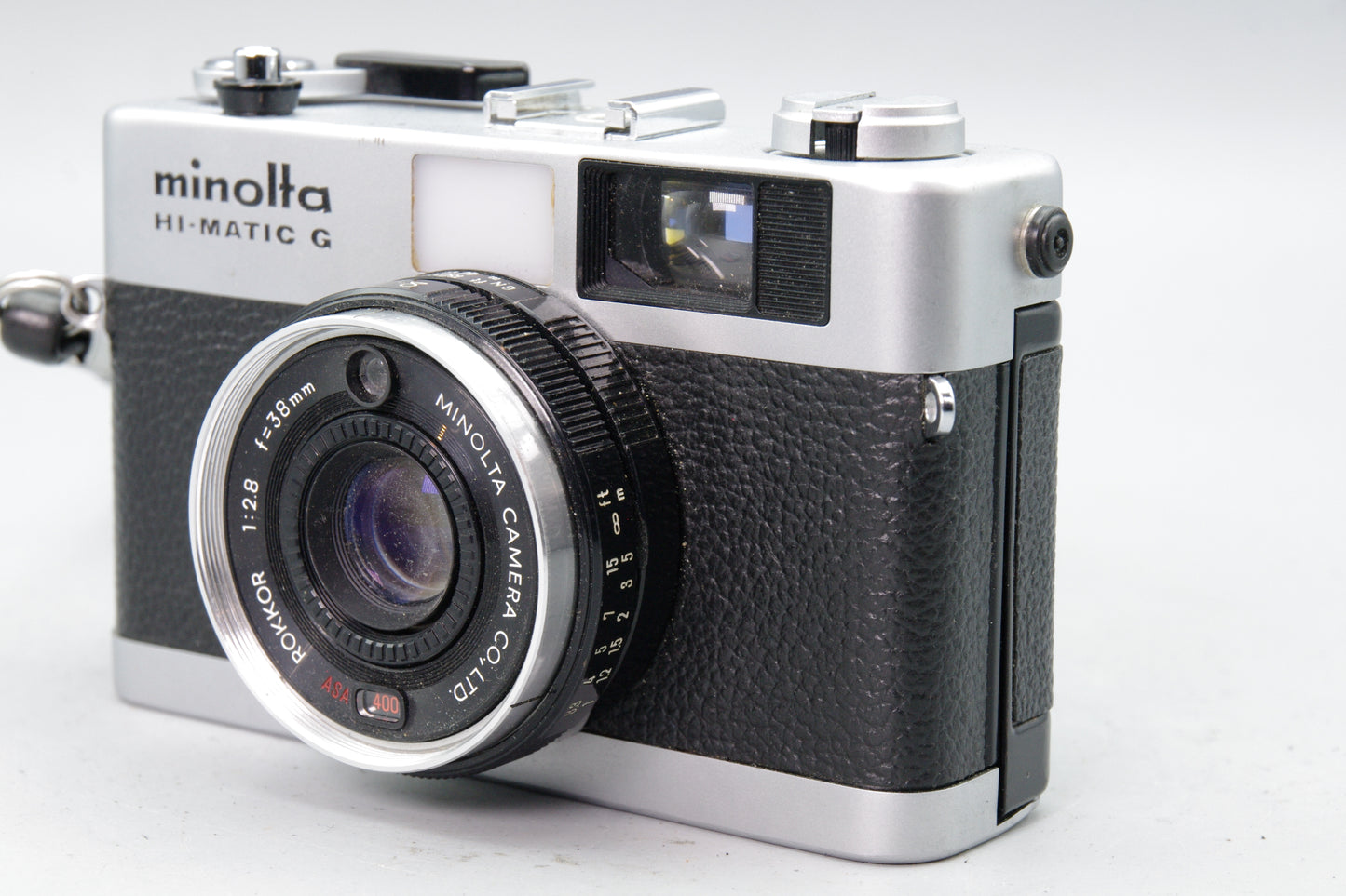 Minolta Hi‑Matic G 35mm Rangefinder – Meter Reacts – Shutter/Lens Faults