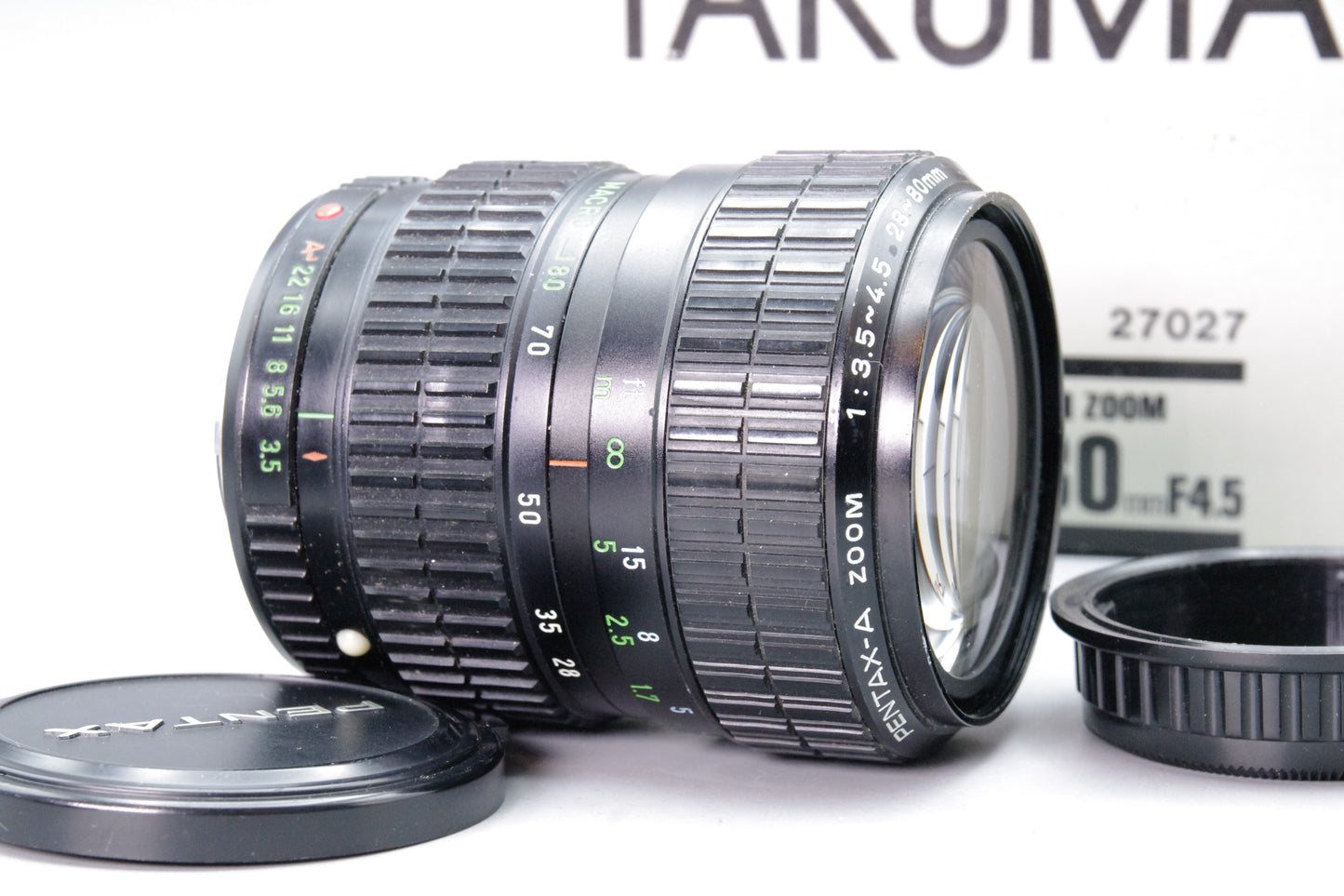 Takumar‑A 28‑80mm f/3.5‑4.5 Zoom Lens – Pentax K Mount – Boxed