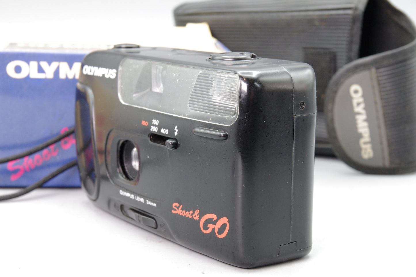Olympus Shoot & Go 35mm Camera – Boxed – Flash Not Working – Tested