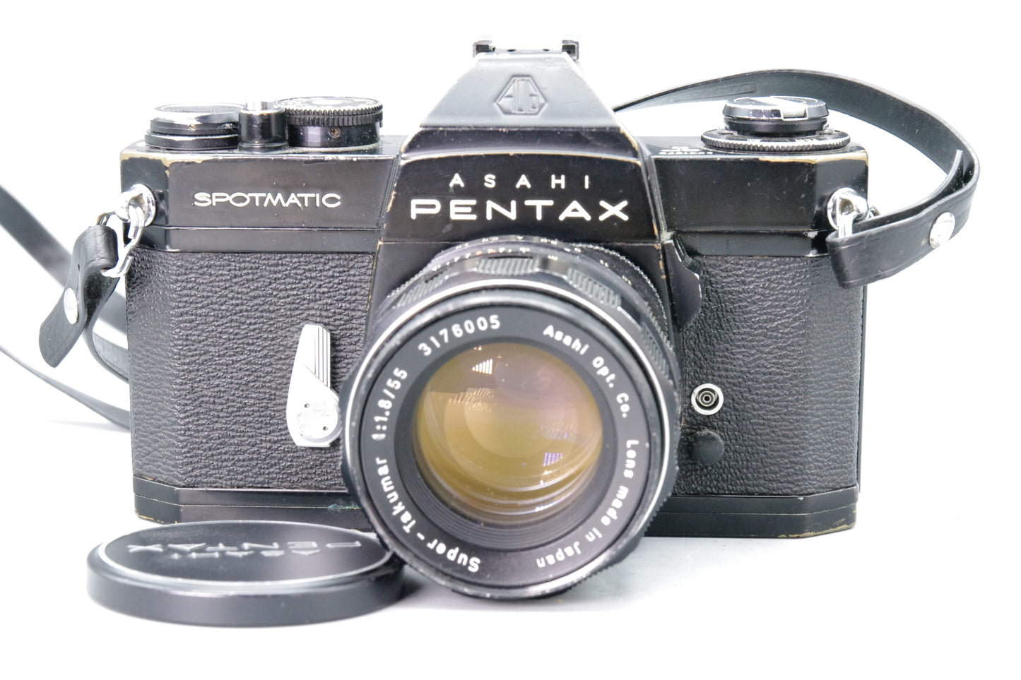 Asahi Pentax Spotmatic SP II – Black – with Super‑Takumar 55mm f/1.8 – VGC