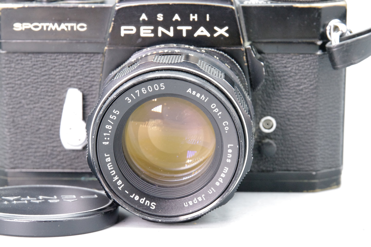 Asahi Pentax Spotmatic SP II – Black – with Super‑Takumar 55mm f/1.8 – VGC