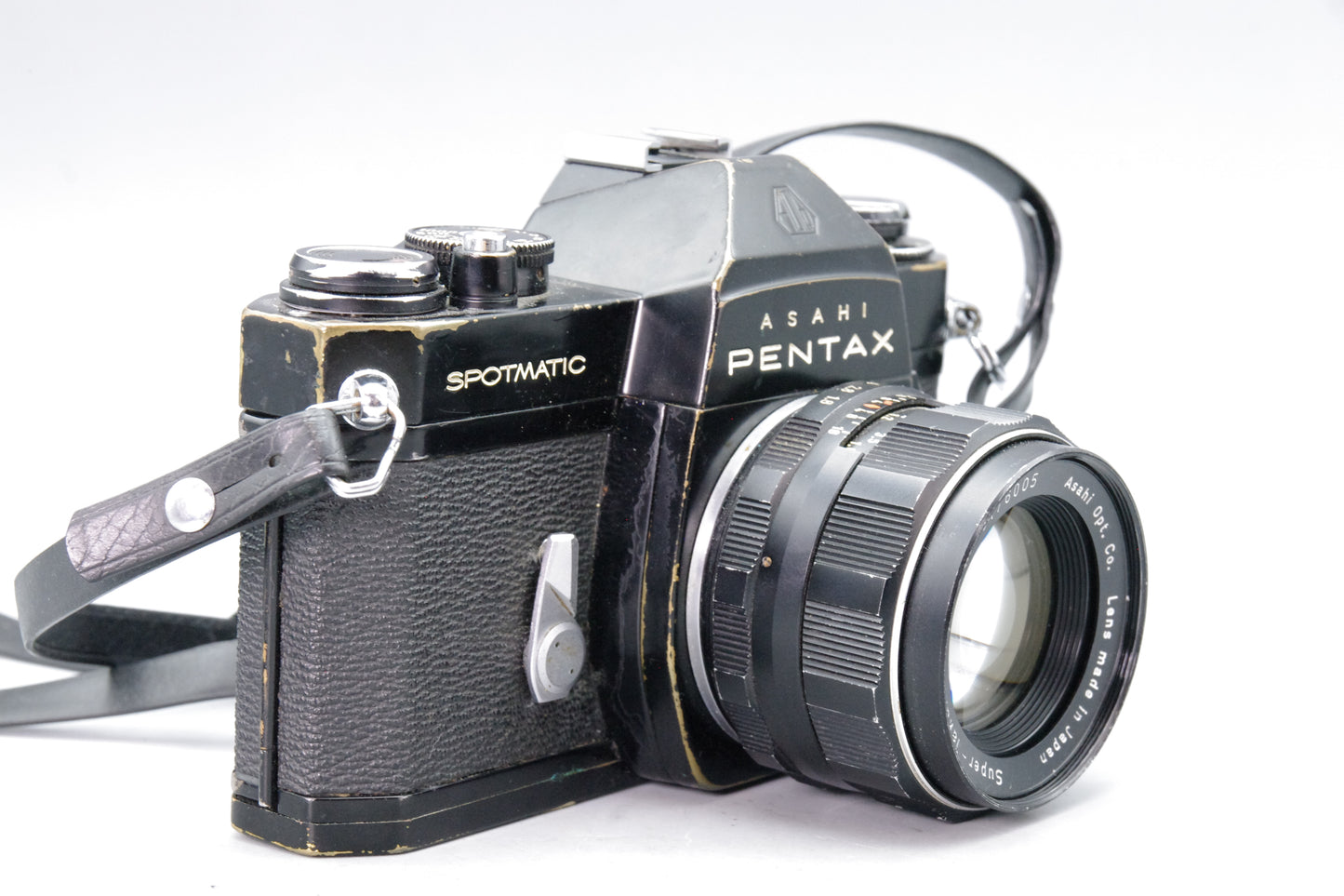Asahi Pentax Spotmatic SP II – Black – with Super‑Takumar 55mm f/1.8 – VGC