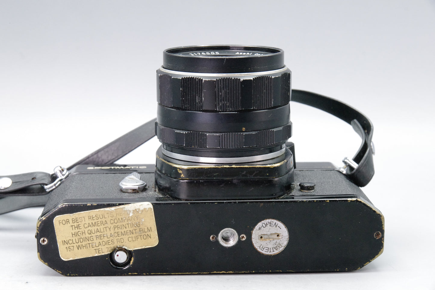 Asahi Pentax Spotmatic SP II – Black – with Super‑Takumar 55mm f/1.8 – VGC