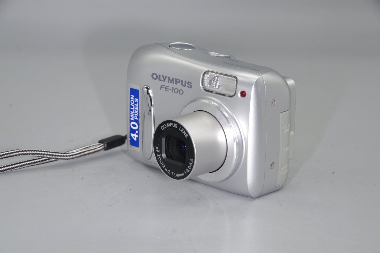 Olympus FE-100 4MP Digital Compact Camera AA Battery Powered Tested Working