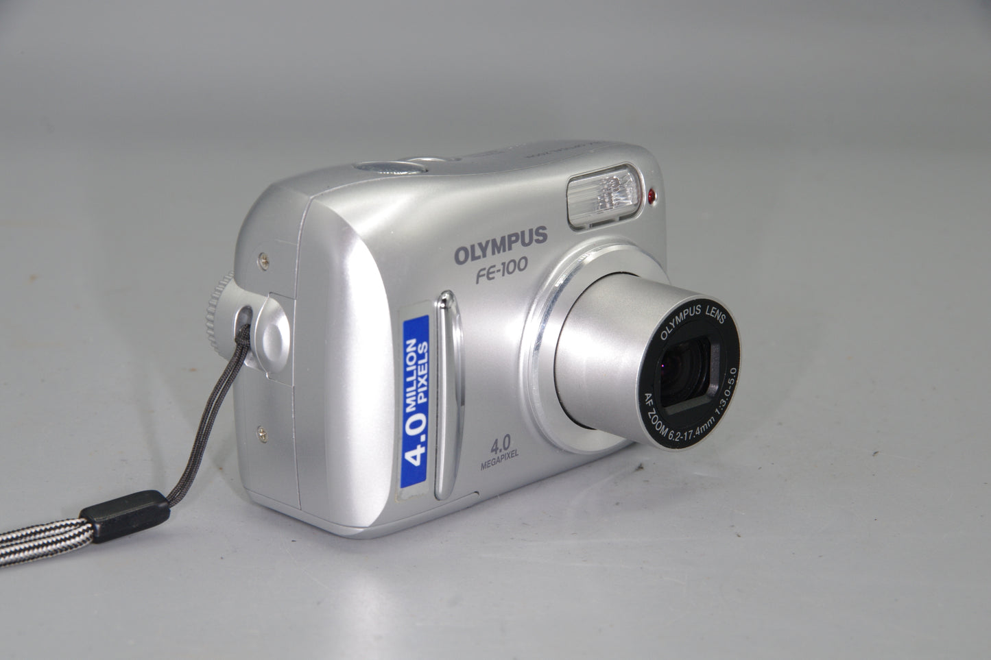 Olympus FE-100 4MP Digital Compact Camera AA Battery Powered Tested Working