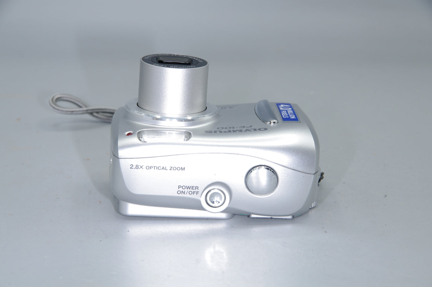 Olympus FE-100 4MP Digital Compact Camera AA Battery Powered Tested Working
