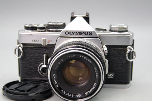 Olympus OM-2 35mm SLR + Zuiko 50mm f/1.8 Lens  - Serviced  -New Batteries