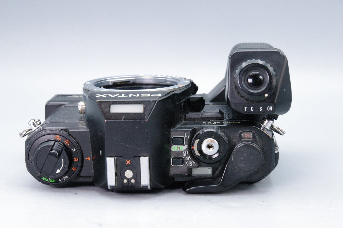 Pentax Super A 35mm SLR Camera with Jessops Power Winder – VGC