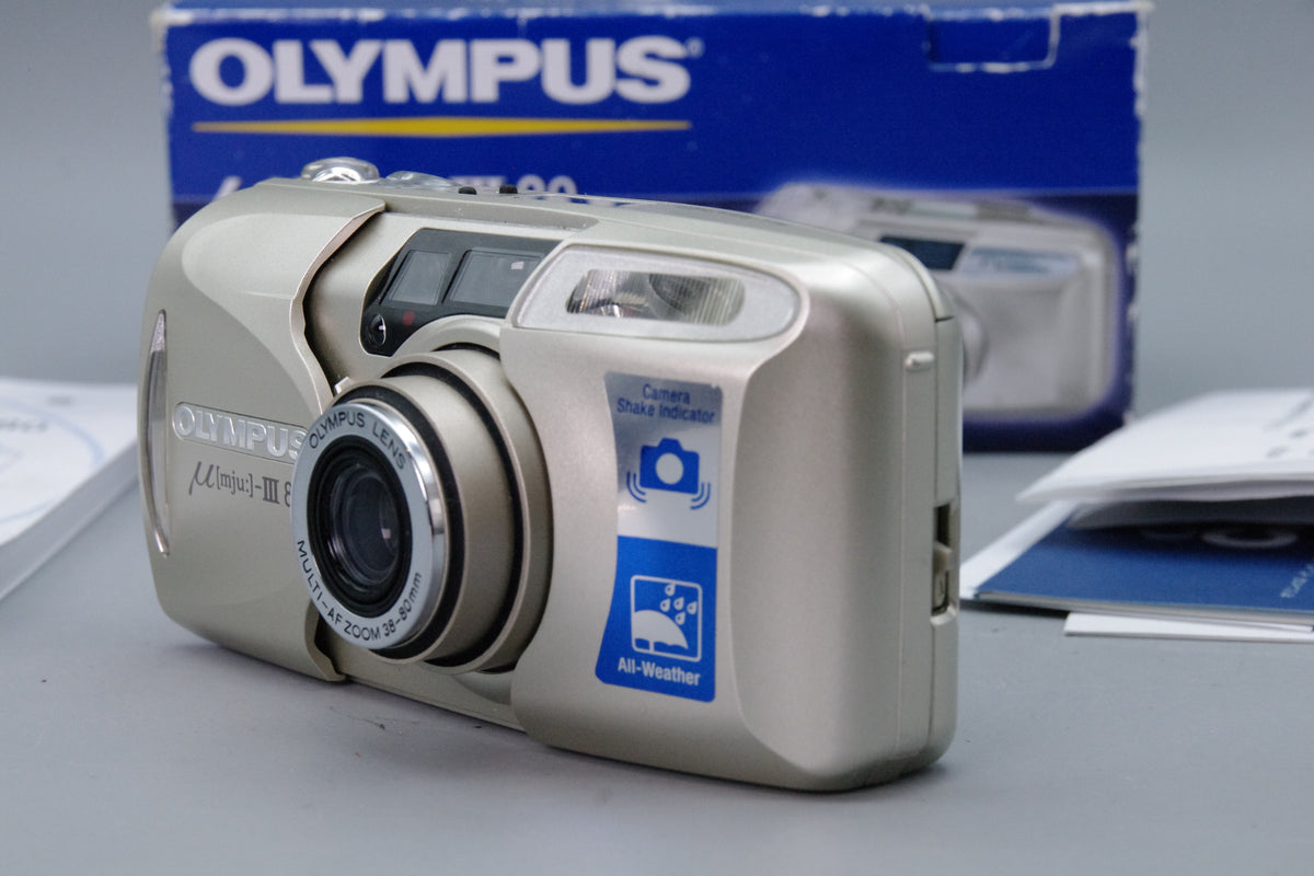 Olympus MJU III Zoom 80 35mm Film Camera – Boxed - Excellent