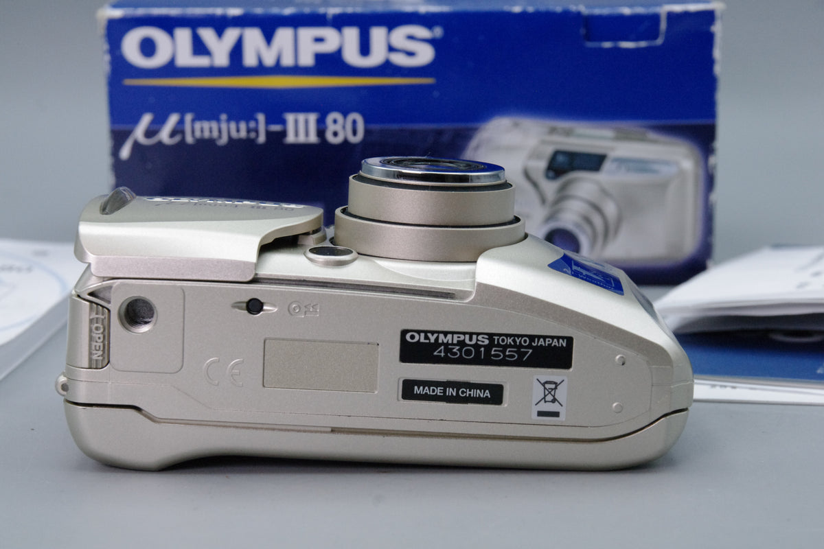 Olympus MJU III Zoom 80 35mm Film Camera – Boxed - Excellent