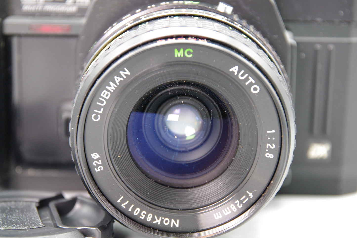 Chinon CP‑7m 35mm SLR with Clubman Pentax K Mount 28mm f/2.8 Lens