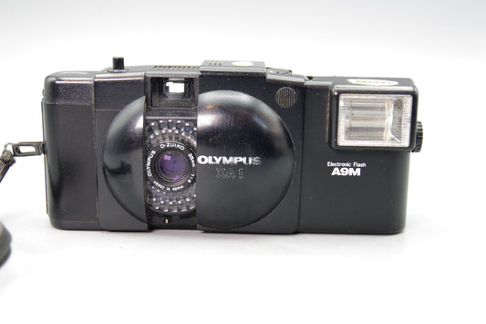 Olympus XA1 35mm Compact Film Camera with A9M Flash – Tested, Very Good