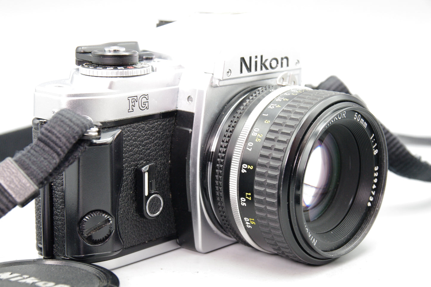 Nikon FG 35mm SLR Camera with 50mm f/1.8 Lens – Tested Working + Batteries