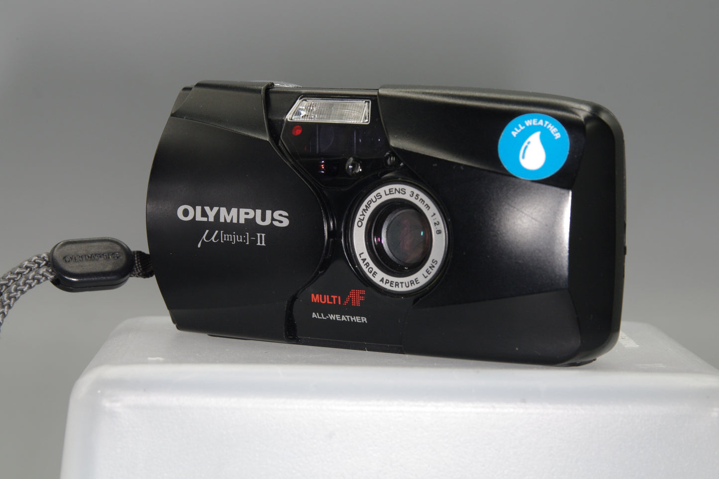 Olympus MJU II Ultra Compact 35mm Camera with 35mm F/2.8 Lens - Excellent