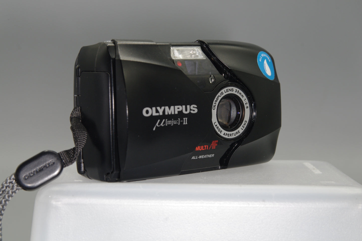 Olympus MJU II Ultra Compact 35mm Camera with 35mm F/2.8 Lens - Excellent