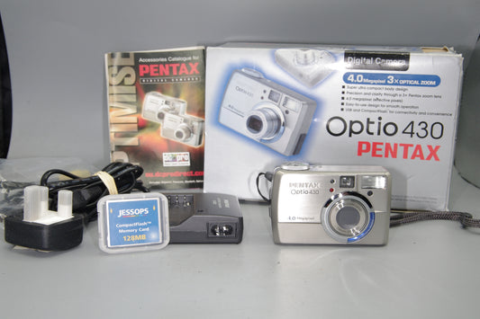 Pentax Optio 430 Digital Camera – Boxed – Very Good