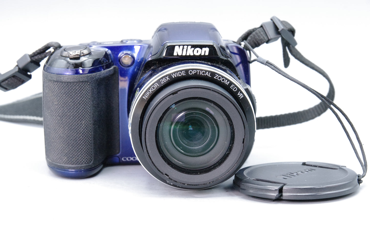 Nikon Coolpix L810 16MP Bridge Camera – Blue – 26× Zoom – AA Powered – VGC