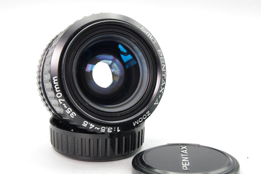SMC Pentax‑A 35‑70mm f/3.5‑4.5 Zoom Lens – Pentax K Mount – Very Good