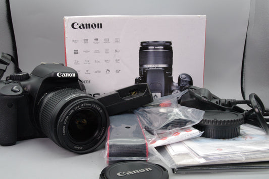 Boxed Canon EOS 550D DSLR + EF‑S 18–55mm IS Lens 18MP EXC S/C 1022