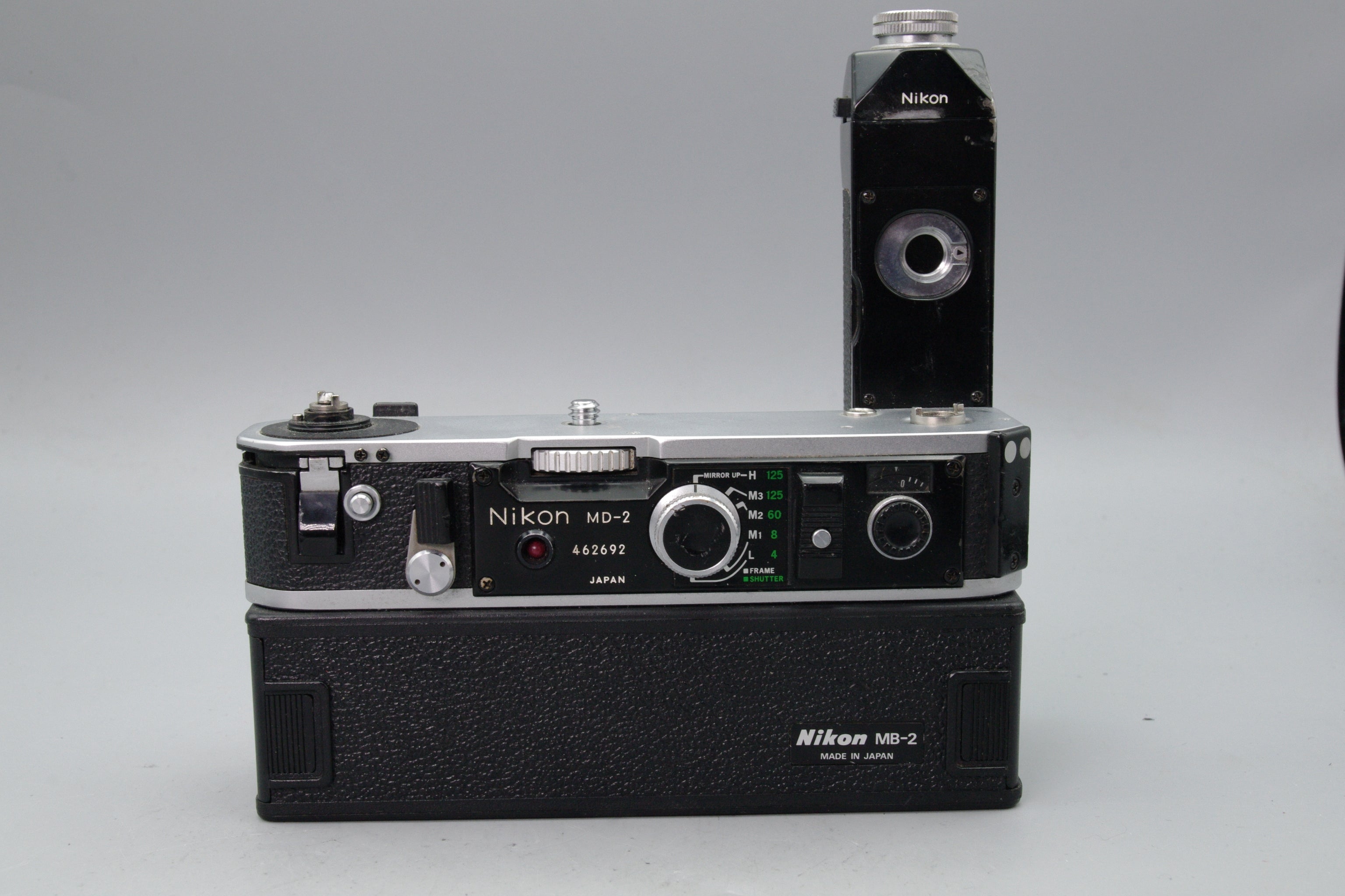 Nikon MD‑2 Motor Drive + MB‑2 Pack – For Nikon F2 – Rewind OK
