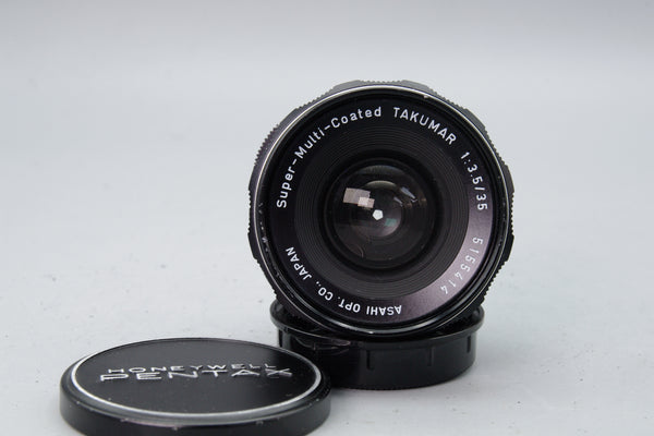 Asahi SMC Takumar 35mm f/3.5 M42 Lens – Super‑Multi‑Coated – Caps – VGC