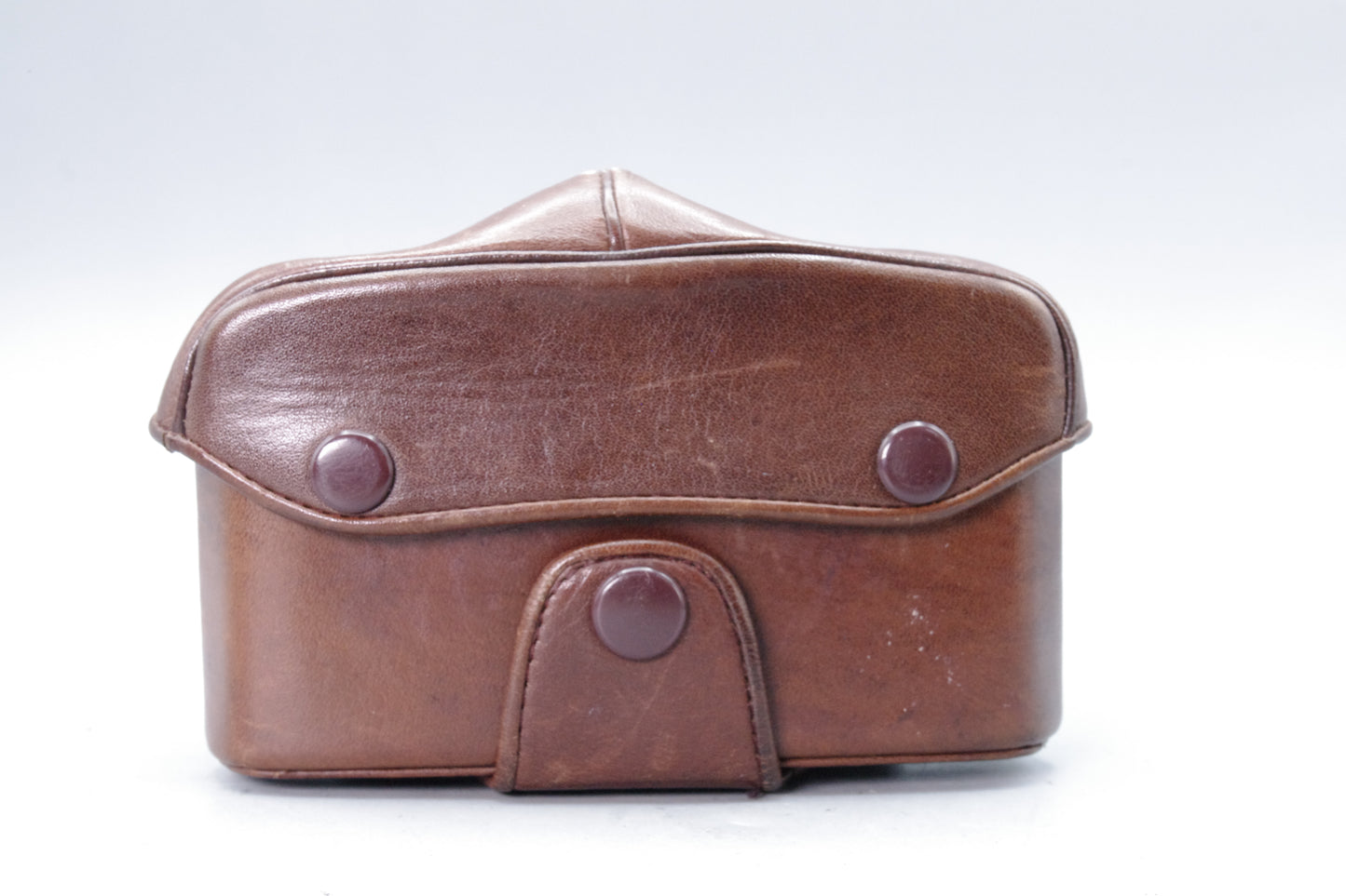 Olympus OM‑Series Light Brown Leather Case – Genuine Olympus – VGC