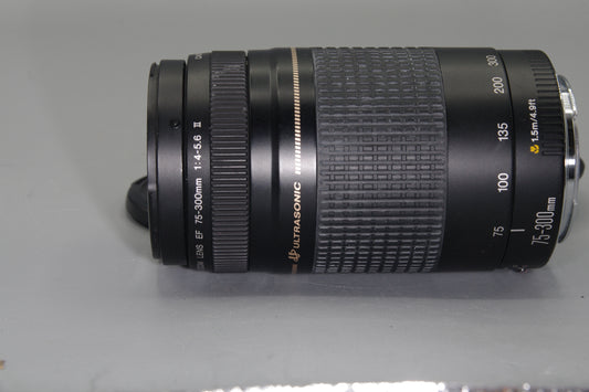 Canon 75-300mm F/4-5.6 II USM EF Mount Zoom Lens - Excellent