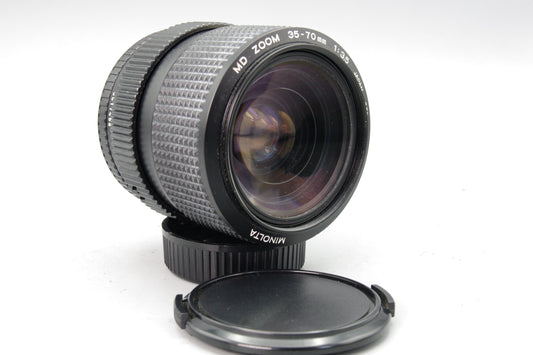 Minolta MD Zoom 35–70mm f/3.5 Lens – Minolta MD Mount – With Caps – Very Good