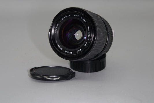 Sigma 28-70mm F/3.5-4.5 MF Lens - Olympus OM Mount