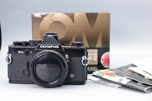 Olympus OM‑2N Black 35mm SLR Film Camera Body Only – Tested – Excellent Boxed