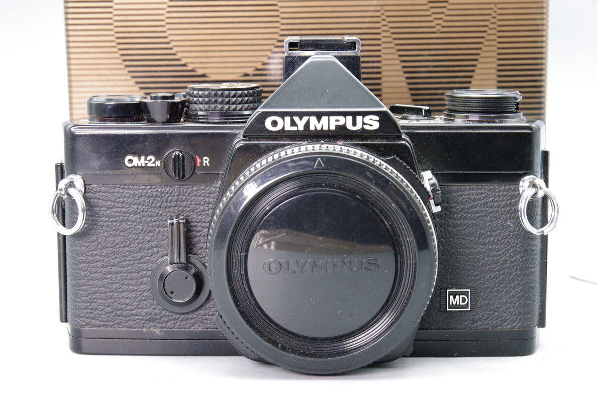 Olympus OM‑2N Black 35mm SLR Film Camera Body Only – Tested – Excellent Boxed