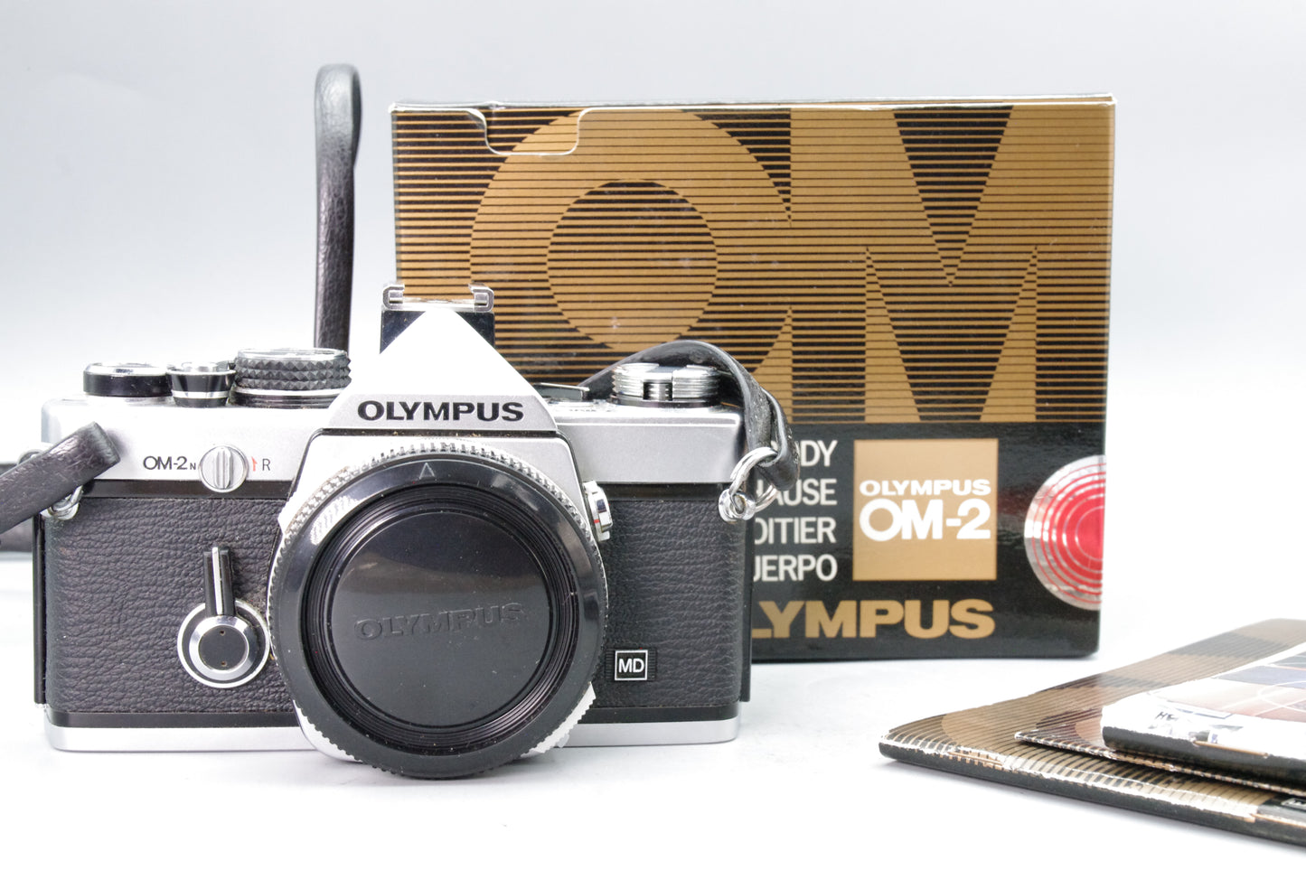 Olympus OM‑2N Chrome 35mm SLR Film Camera Body Only – Tested – Excellent Boxed