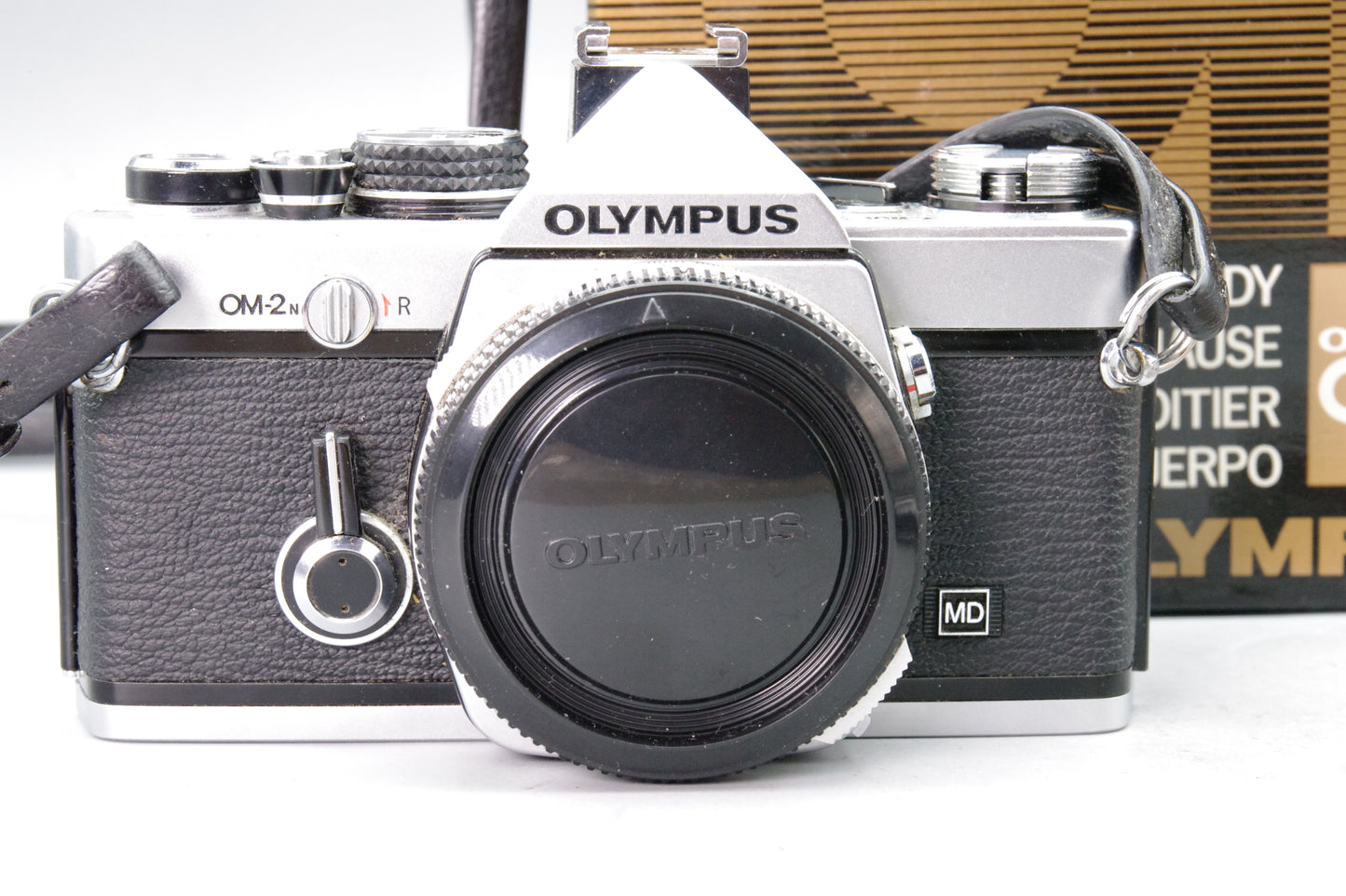 Olympus OM‑2N Chrome 35mm SLR Film Camera Body Only – Tested – Excellent Boxed